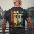 Made In 1964 Limited Edition 60 Years Of Being Awesome Men's T-shirt Back Print Gifts for Old Men