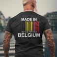 Made In Belgium Flag S T-Shirt mit Rückendruck Geschenke für alte Männer