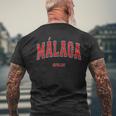 Málaga Spanien Stadt T-Shirt mit Rückendruck Geschenke für alte Männer