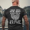 Man With Bart Junkies Das Ist Ein Sattel Beard Carrier T-Shirt mit Rückendruck Geschenke für alte Männer