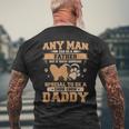 Any Man Can Be A Father Chow Chow Dad Men's T-shirt Back Print Gifts for Old Men