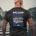 Any Man Can Be A Father But It Takes Someone Special To Be A Bonus Dad Father's Day Mustache Mens Back Print T-shirt Gifts for Old Men