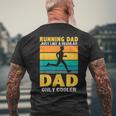 Marathon Run Papa Marathon Runner T-Shirt mit Rückendruck Geschenke für alte Männer