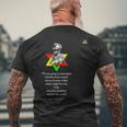 Marcus Mosiah Garvey Quote Jamaican National Hero Men's T-shirt Back Print Gifts for Old Men