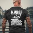 Mason Masrer Weil Architekten Auch Helden Braucht Masrer T-Shirt mit Rückendruck Geschenke für alte Männer