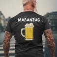 Maßanzug Maß Bier Hopfen Biertrinker Feiern Grill Fun Party T-Shirt mit Rückendruck Geschenke für alte Männer