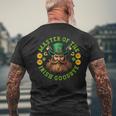 Master Of The Irish Goodbye St Patrick's Day Paddy's Party Men's T-shirt Back Print Gifts for Old Men