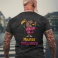 Master Splinters Pizza Men's T-shirt Back Print Gifts for Old Men
