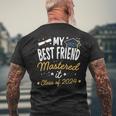 Masters Graduation My Best Friend Mastered It Class Of 2024 Men's T-shirt Back Print Gifts for Old Men