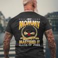 Masters Graduation My Mommy Mastered It Class Of 2024 Men's T-shirt Back Print Gifts for Old Men