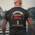 May 3 Birthday Awesome Born On 3Rd May Vintage Men's T-shirt Back Print Gifts for Old Men