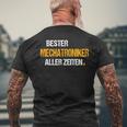 Mechatroniker Bester Mechatroniker Beruf German Language T-Shirt mit Rückendruck Geschenke für alte Männer