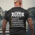 Meine Frau Ist Die Beste - Lustiges Ironie Kurzärmliges Herren-T-Kurzärmliges Herren-T-Shirt für Ehemänner Geschenke für alte Männer