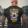 Meine Kettensäw Braucht Benzin Ich Bier T-Shirt mit Rückendruck Geschenke für alte Männer