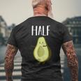 Mejor Medio Aguacate A Juego Pareja Aniversario Boda Keto Camiseta Hombre Estampado Espalda Regalos para ancianos
