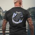 In Memory Of Dad I Will Feel You In My Heart Forever Father's Day Mens Back Print T-shirt Gifts for Old Men