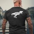 Mens Baby Announcement For Dad Daddysaurus Mens Back Print T-shirt Gifts for Old Men