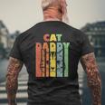Mens Best Cat Daddy Kitten Daddy The Catfather Cat Daddy Mens Back Print T-shirt Gifts for Old Men