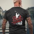 Mens Best Peepaw By Par Golf Lover Sports Fathers Day Mens Back Print T-shirt Gifts for Old Men