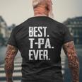 Mens BestPa Ever Grandpa Tee Mens Back Print T-shirt Gifts for Old Men