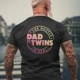 Mens Dad Of Twins New Dad To Be Tired Love Proud Cute Mens Back Print T-shirt Gifts for Old Men