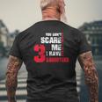 Mens You Don't Scare Me I Have 3 Daughters Fathers Day Gif Mens Back Print T-shirt Gifts for Old Men