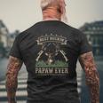 Mens Fathers Day Best Buckin' Papaw Ever Deer Hunting Bucking Mens Back Print T-shirt Gifts for Old Men