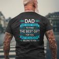 Mens Father's Day For Daddy Papa From Daughter Son Wife Mens Back Print T-shirt Gifts for Old Men