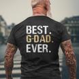 Mens G Dad From Granddaughter Grandson Best G-Dad Mens Back Print T-shirt Gifts for Old Men