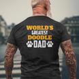 Mens Greatest Doodle Dad Ever Labradoodle Goldendoodle Mens Back Print T-shirt Gifts for Old Men