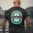 Mens It's Not A Dad Bod It's A Father Figure Beer Fathers Day Mens Back Print T-shirt Gifts for Old Men