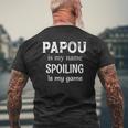 Mens Papou Is My Name Greece Greek Grandpa Grandfather Mens Back Print T-shirt Gifts for Old Men