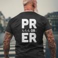 Mens Pr Or Er Heartbeat Personal Record Weightlifting Mens Back Print T-shirt Gifts for Old Men
