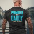 Mens Promoted To Daddy Est 2006 For Dad Mens Back Print T-shirt Gifts for Old Men