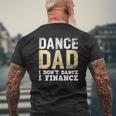 Mens Proud Dance Dad Father's Day Mens Back Print T-shirt Gifts for Old Men