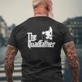 Mens The Quadfather Atv Four Wheeler Quad Bike Mens Back Print T-shirt Gifts for Old Men
