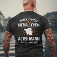 Men's Saarland Saarländer Saarbrücken Home T-Shirt mit Rückendruck Geschenke für alte Männer