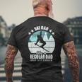 Mens Ski Dad Like A Regular Dad Only Way Cooler Skiing Daddy Mens Back Print T-shirt Gifts for Old Men