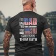 Mens I Have Two Titles Dad And Bonus Dad Flag Clothes Fathers Day Mens Back Print T-shirt Gifts for Old Men