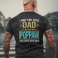 Mens I Have Two Titles Dad And Poppaw For Father Mens Back Print T-shirt Gifts for Old Men