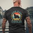 Mens Vintage Cocker Spaniel Dog Dad For Owner Mens Back Print T-shirt Gifts for Old Men