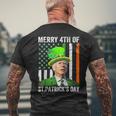 Merry 4Th Of St Patrick's Day Joe Biden Leprechaun Hat Men's T-shirt Back Print Gifts for Old Men