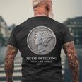 Metal Detecting Mercury DimesMen's T-shirt Back Print Gifts for Old Men