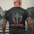 Mexican By Blood American By Birth Patriot By Choice On Back Men's T-shirt Back Print Gifts for Old Men
