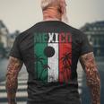 Mexican Flag Retro Cancun Mexico T-Shirt mit Rückendruck Geschenke für alte Männer