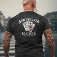 Michigan Euchre Cards Hoodie Mens Back Print T-shirt Gifts for Old Men