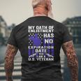Military Us Veterans Oath Of Enlistment Mens Back Print T-shirt Gifts for Old Men