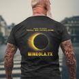 Mineola Texas Total Solar Eclipse 2024 Men's T-shirt Back Print Gifts for Old Men