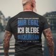 Mir Egal Ich Bleibe Bochum Fan Football Fan Club T-Shirt mit Rückendruck Geschenke für alte Männer