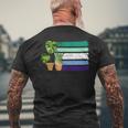 Mlm Pride Plants Lgbt Gay Male Flag Gardener Gardening Men's T-shirt Back Print Gifts for Old Men